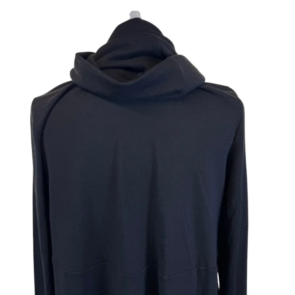 Womens Petite Small Cowl Neck Black Tunic Dress Lisa Rinna Collection - Picture 6 of 9